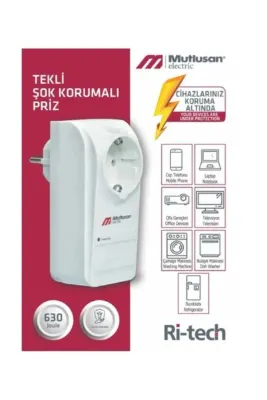 Mutlusan Tekli Akım Korumalı Priz Topraklı