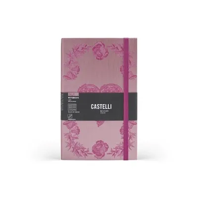 Castelli Milano Notebook Mid Ruled Lace Heart 13 X 21 Cm
