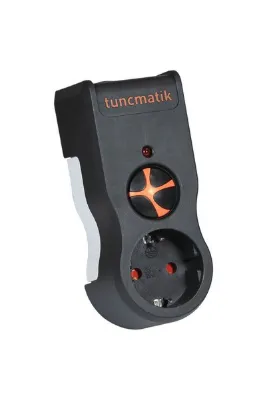 TUNÇMATİK TSK5079 TEKLİ AKIM KORUMALI PRİZ - SİYAH