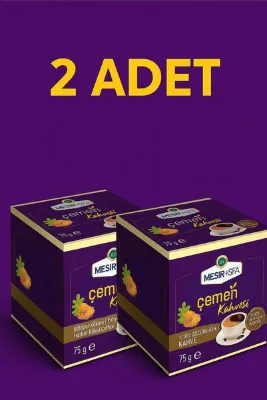 Mesirişifa 2 ADET - Mesiri Şifa Çemen Kahve Bitkisel Karışımlı Çözünebilir Kahve 75gr