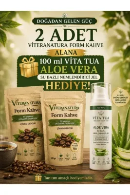 viteranatura Kolajen & L'carnitine Ekstratlı Form Kahve Detoks 200 gr & Alovera su bazlı jel 50 ml
