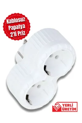 Tntech Golyat 2'li Fiş Topraklı Papatya Priz 9273