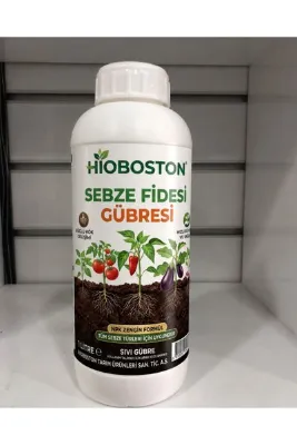 hioboston Tüm Sebze Türleri İçin Güçlü Kök Geliştirici Sıvı Fide Gübresi 1 L