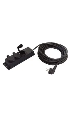 Topart TA01555 10mt 3’lü Grup Prizli Uzatma Kablosu