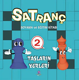 Satranç Boyama Kitabı 2 - Taşların Yerleri