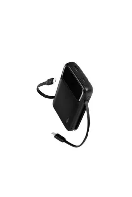 Ttec ReCharger Pro LCD 10.000mAh PD 22,5W Lightning ve USB-CDahili Kablolu Taşınabilir Hızlı Şarj Aleti