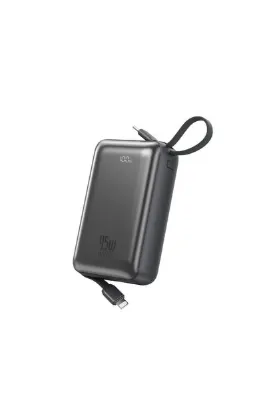 WIWU AS-182 Galaxy Pro Max Serisi Type-C Lightning Çıkışlı Powerbank PD 45W 20000mAh Gri
