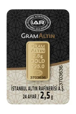 Harem Altın 2.5 gr IAR Gram Külçe Altın HRM7912