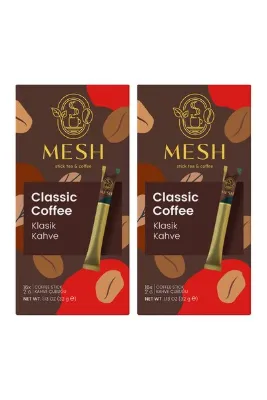Mesh Stick Klasik Hazır Granül Kahve 2 Paket Birarada