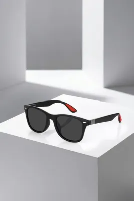 Poloair Polarize Erkek Güneş Gözlüğü Çerçeveli Unisex Yaylı Sap Siyah Renk PLG-2056C1