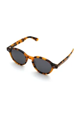 SuperStep Unisex Kahverengi-füme Polarize Cam Selüloz Asetat (SELÜLOİD) Kapalı Çerçeve Kavisli Klasik Güneş G