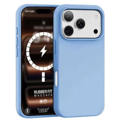 Buff iPhone 18 Pro Max / 17 Pro Max MagSafe Rubber Fit Kılıf - Mavi