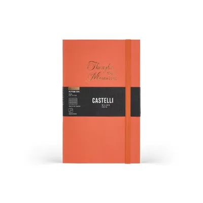 Castelli Milano Notebook Mid Ruled Cool Orange 13 X 21 Cm