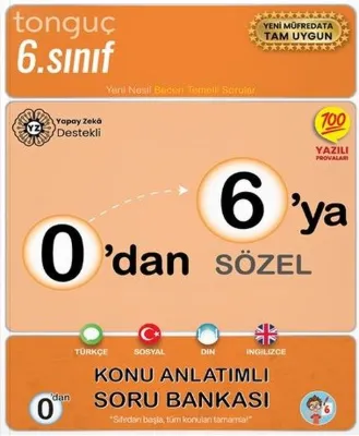 0'dan 6'ya Sözel Konu Anlatımlı Soru Bankası