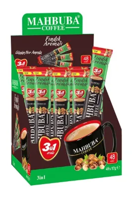 Mahbuba 3ü1 Arada Fındıklı Hazır Kahve 48x17gr