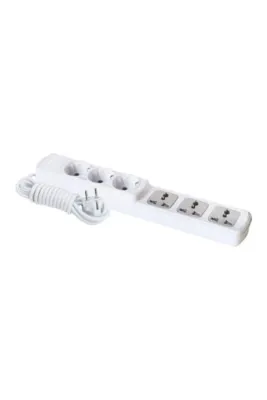 FAR F301C – 3+3 Universal Grup Priz 5 Metre | Uzun Kabloyla Geniş Alanlarda Güç