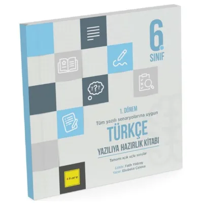 6. Sınıf 1. Dönem Türkçe Yazılıya Hazırlık Kitabı