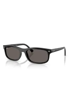 Ray-Ban RB 2224 901B1 60 Unisex Dikdörtgen Siyah Kemik Güneş Gözlüğü
