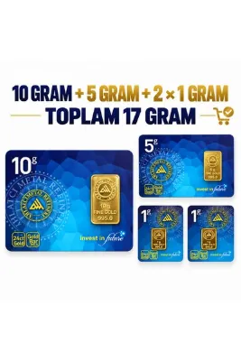 Ahlatcı 24 Ayar-17 Gram Külçe Altın