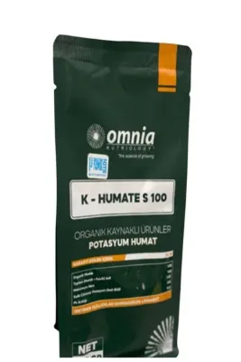 Omnia K Humate S100 Leonardit Kaynaklı Potasyum Humat %65 Organik Hümik asit 1 Kg
