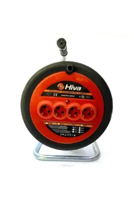 4lü Elektrik Seyyar Makaralı Uzatma Kablo 3x2.5mm 20m