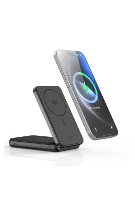 Mcdodo MC-6310 MagQ 2in1 10000mAh 20w Katlanabilir Telefon Standlı Qİ2 Manyetik Powerbank