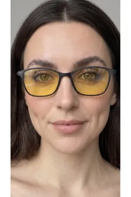 UBK Eyewear Sarı Cam Gece Sürüş ve Anti-Far Gözlüğü – Gece Araç Kullanımı İçin Yansıma Önleyici & Kontrast Artırıcı