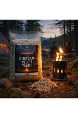 Akan Tarım Üst Kalite %100 Organik Çam Peleti 6mm | Pelet Sobası Yakıtı | Yüksek Yanma Gücü 10 LT - 5 KG