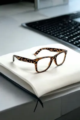 COOLANDBETTER Unisex Çapraz Kesim Wayf Parlak Klasik Mavi Işık Korumalı Ekran Gözlüğü Blue Block