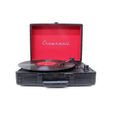 Crown Well CW002 Hoparlörlü Çantalı Pikap Siyah