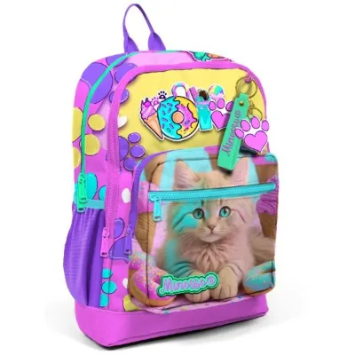 Minosso Kedi Desenli Okul Çantası 1001