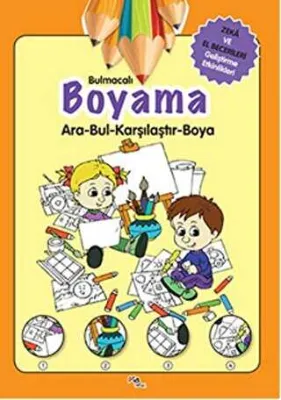 Bulmacalı Boyama Ara- Bul -Karıştır - Boya