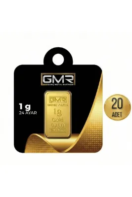 GMR 1 Gram Külçe Altın (20 adet) 995 Saflık Sertifikalı