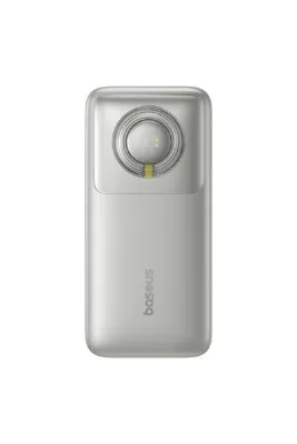Baseus FREE2PULL 20000MAH Dahili Type-C Kablolu Powerbank - 65W Hızlı Şarj Dijital Ekran - Gri