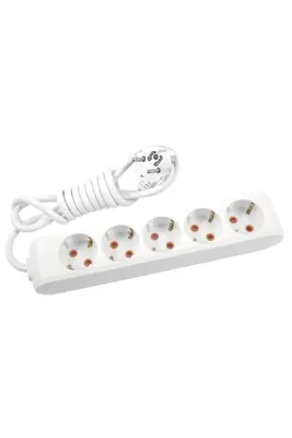 VİKO Multi-let 5'li Topraklı 2 Metre Priz Çocuk Korumalı