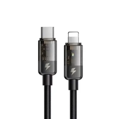 Mcdodo CA-3160 Type-c To Lightning 36w Led Göstergeli Data/şarj Kablosu 1.2m - Siyah