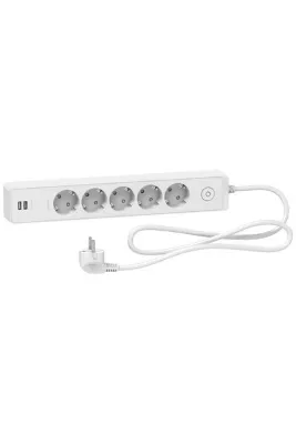 Schneider Electric Schneider Unica 5li 1,5m. USBli Grup Priz ST945U1W