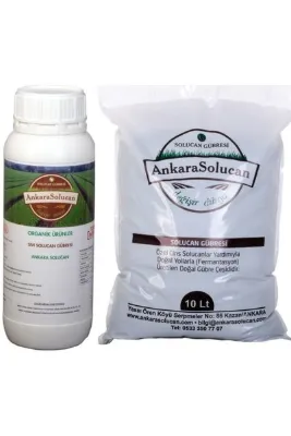 ANKARA SOLUCAN Katı 10.lt Sıvı 0,5.lt Solucan Gübresi