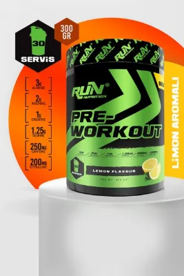 Run Nutrition Pre-Workout Limon Aromalı - 300g - 30 Servis