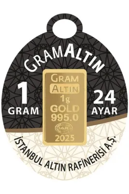 Osmanlı Sarraf 24 Ayar 1 Gram Külçe Altın