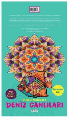 Çocuklar İçin- Puslu Mandala- Deniz Canlıları