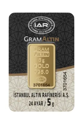 Harem Altın 5 gr IAR Gram Külçe Altın HRM9054