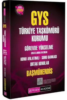 2026 GYS Türkiye Taşkömürü Kurumu Görevde Yükselme Sınavlarına Hazırlık Konu Anlatımlı Soru Bankası