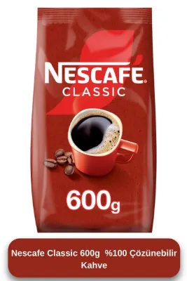 Nescafe Classic 600g %100 Çözünebilir Kahve