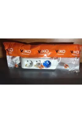 Viko Üçlü Priz Topraklı Kablolu Ç.K. 2 Metre