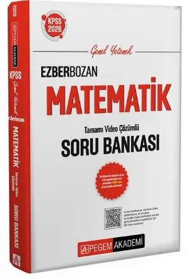 2026 KPSS Genel Yetenek Genel Kültür Ezberbozan Matematik Tamamı Video Çözümlü Soru Bankası