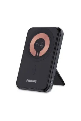 Philips DLP2551Q/00 5.000 mAh 20W MagSafe Wireless Standlı Powerbank 1xUSB-C, Siyah