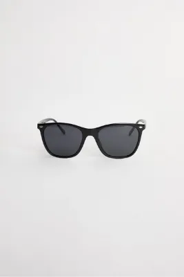 Tudors Unisex Oval Çerçeve Siyah Güneş Gözlüğü