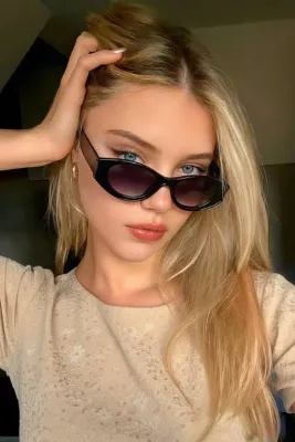 Eyesofia Amora Unisex Siyah Yeni Sezon Popüler Güneş Gözlüğü