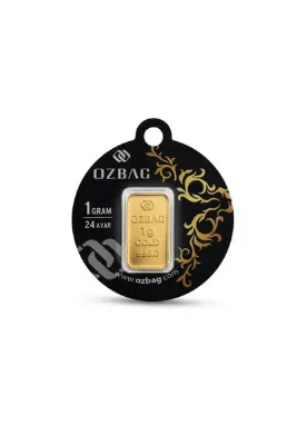 Özbağ 1 Gram 24 Ayar Külçe Altın